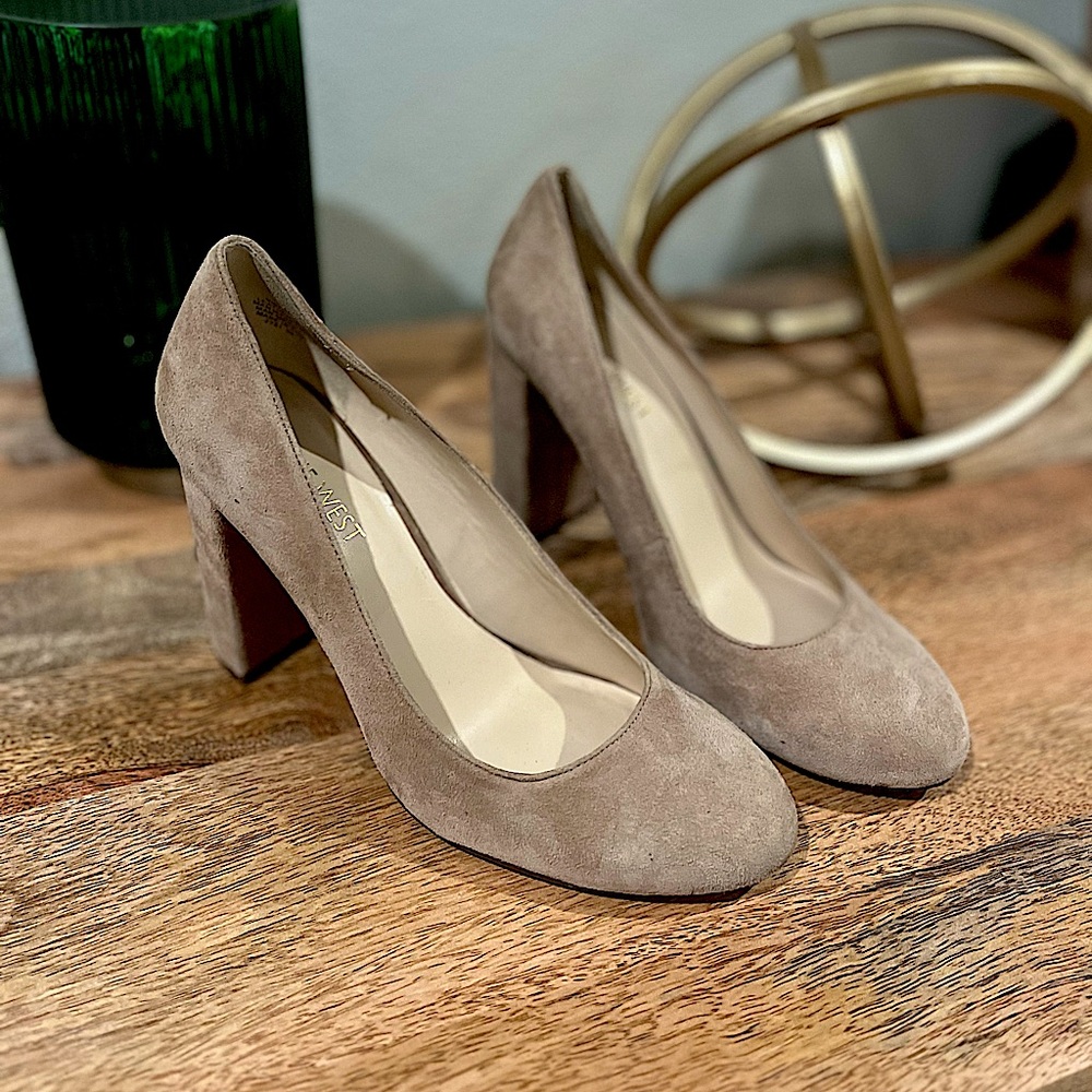 Nine West block heel pumps 6M